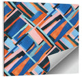 Watercolor Diagonal Grid Wall Art