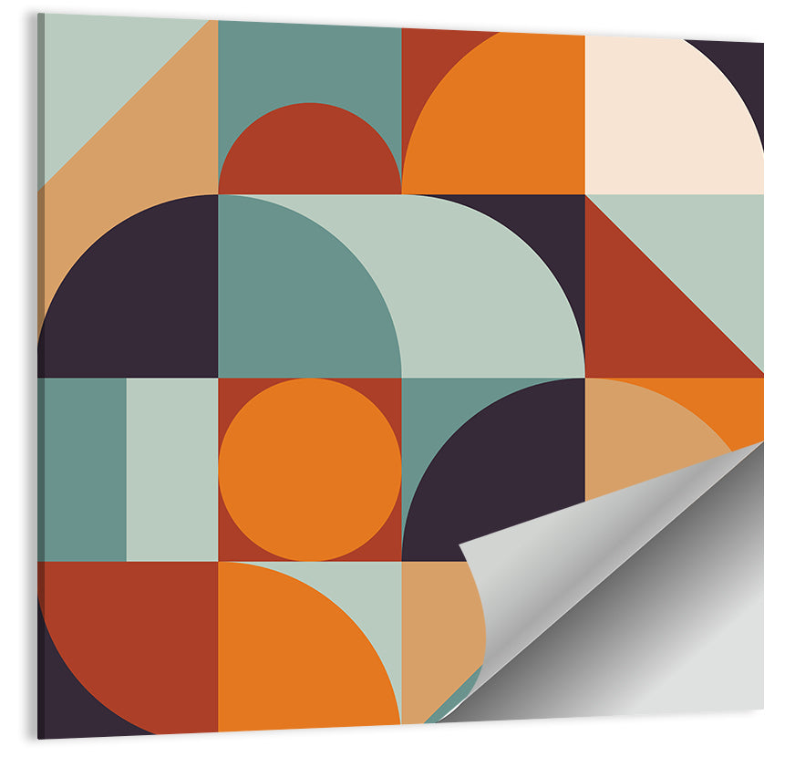 Asymmetrical Geometric Grid Wall Art