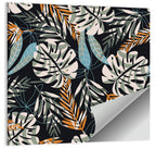 Monstera and Palm Leaves Pattern Wall Art