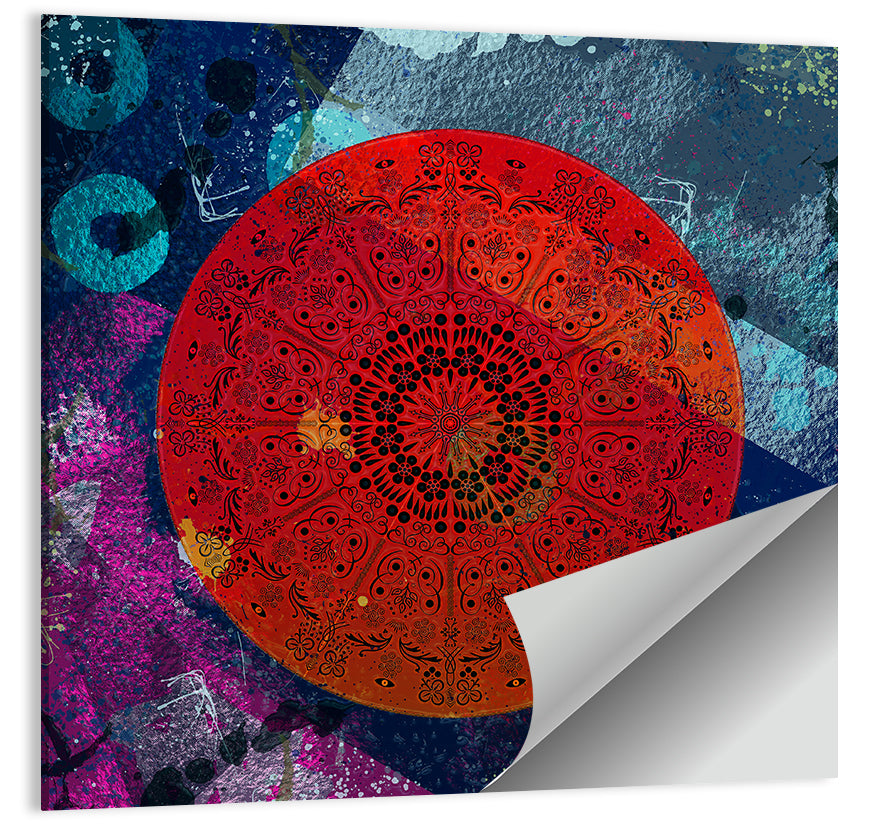 Vibrant Mandala Design Wall Art
