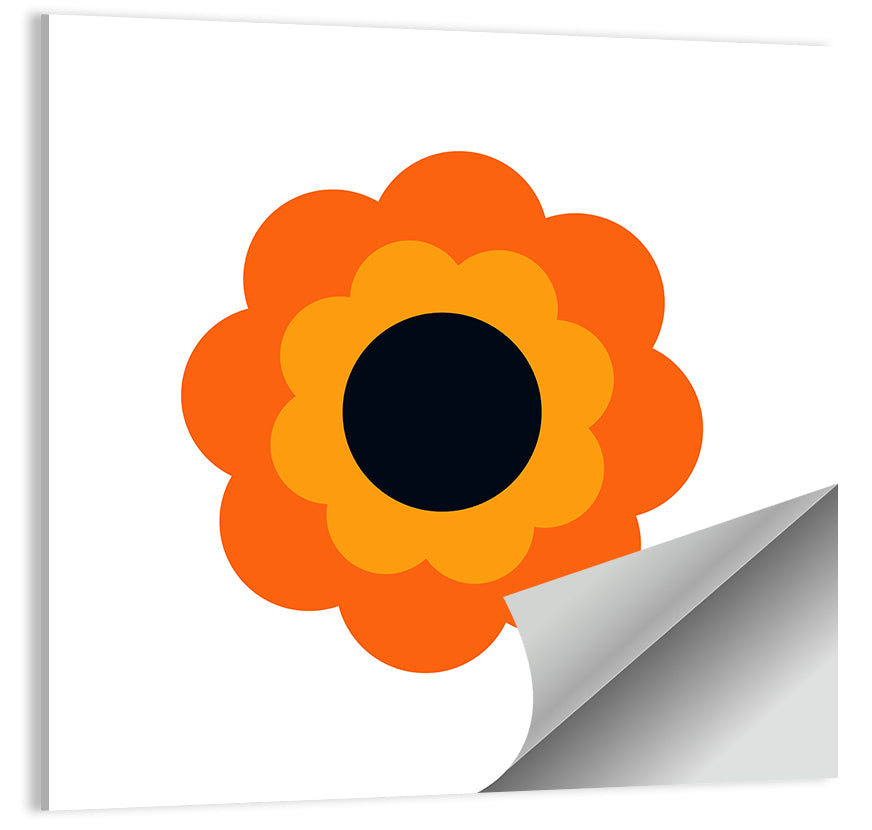 Geometric Sunflower Study Wall Art