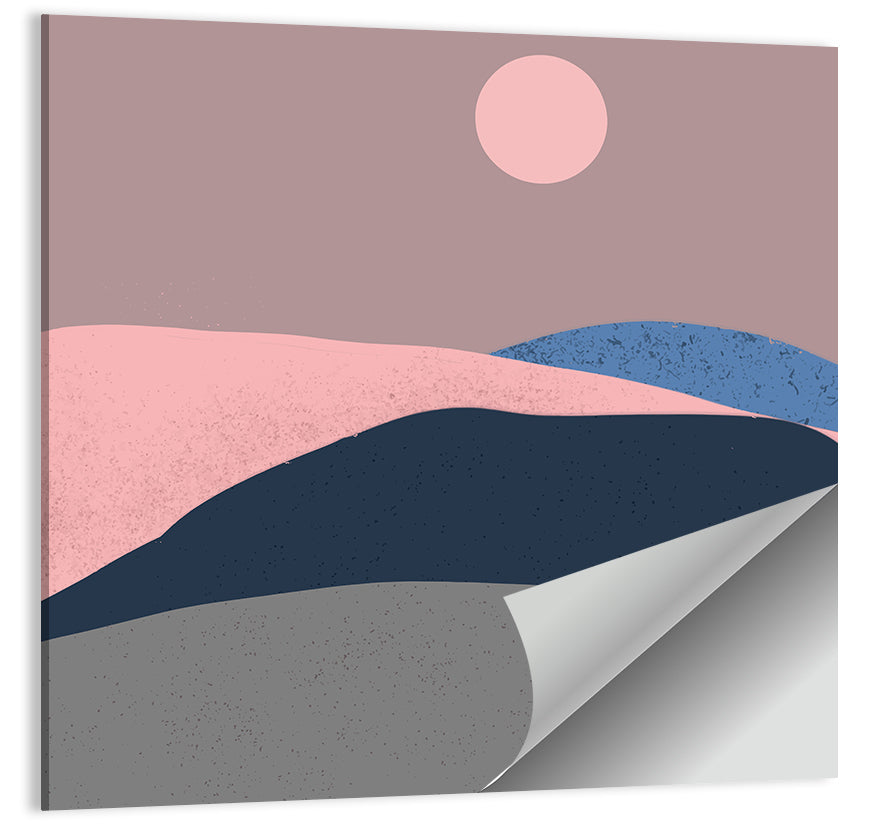 Minimal Mountain Dawn Wall Art