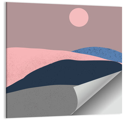 Minimal Mountain Dawn Wall Art