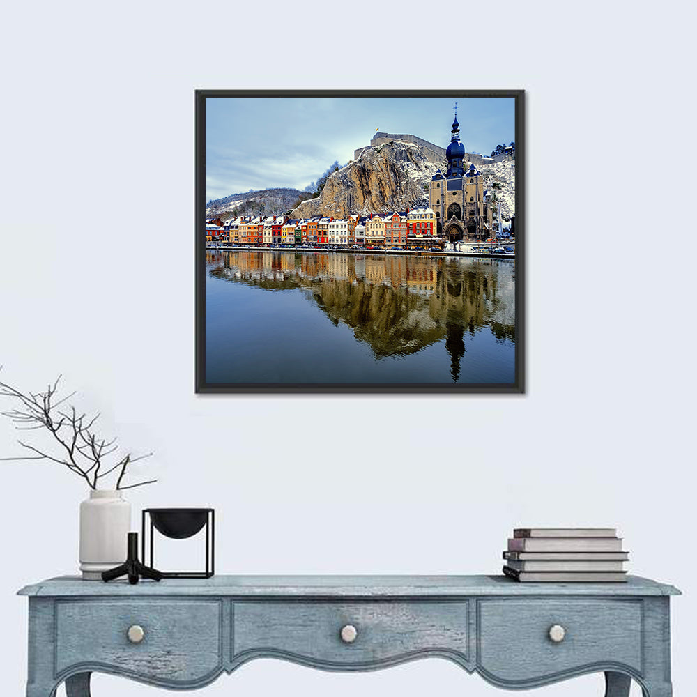 Dinant Collegiate Church on the Meuse Wall Art