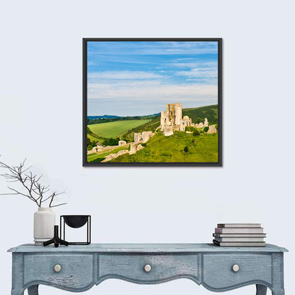 The Ruins Of Corfe Castle Wall Art