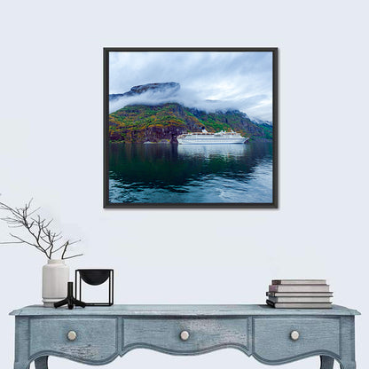 Cruise Ship on Hardanger Fjorden Wall Art