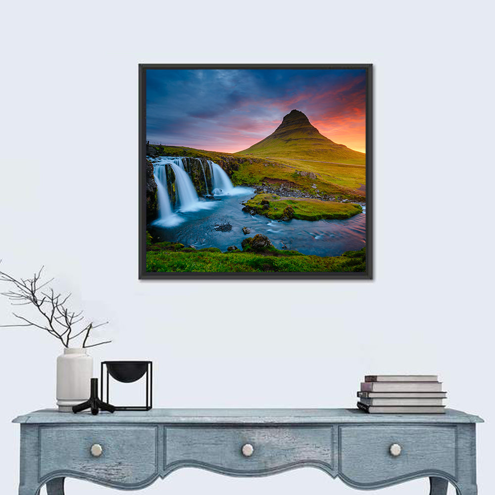 Kirkjufell at Sunset Wall Art
