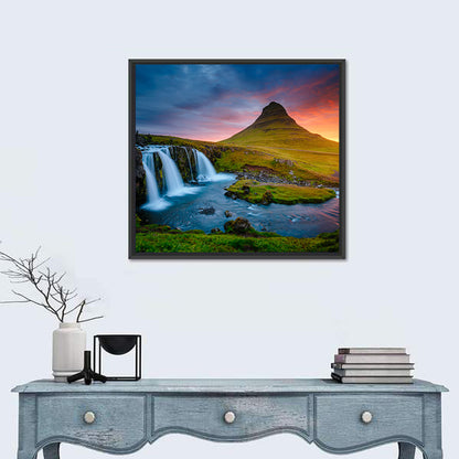 Kirkjufell at Sunset Wall Art