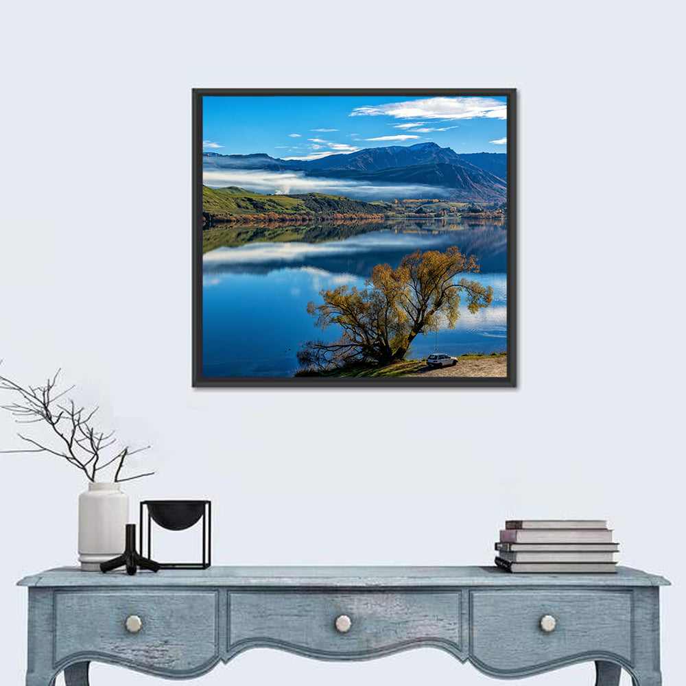 Lake Hayes Autumn Reflection Wall Art