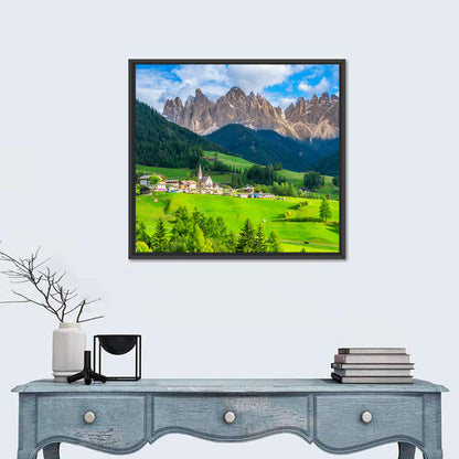 Santa Maddalena Village, Dolomites Wall Art