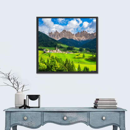 Santa Maddalena Village, Odle Peaks Wall Art