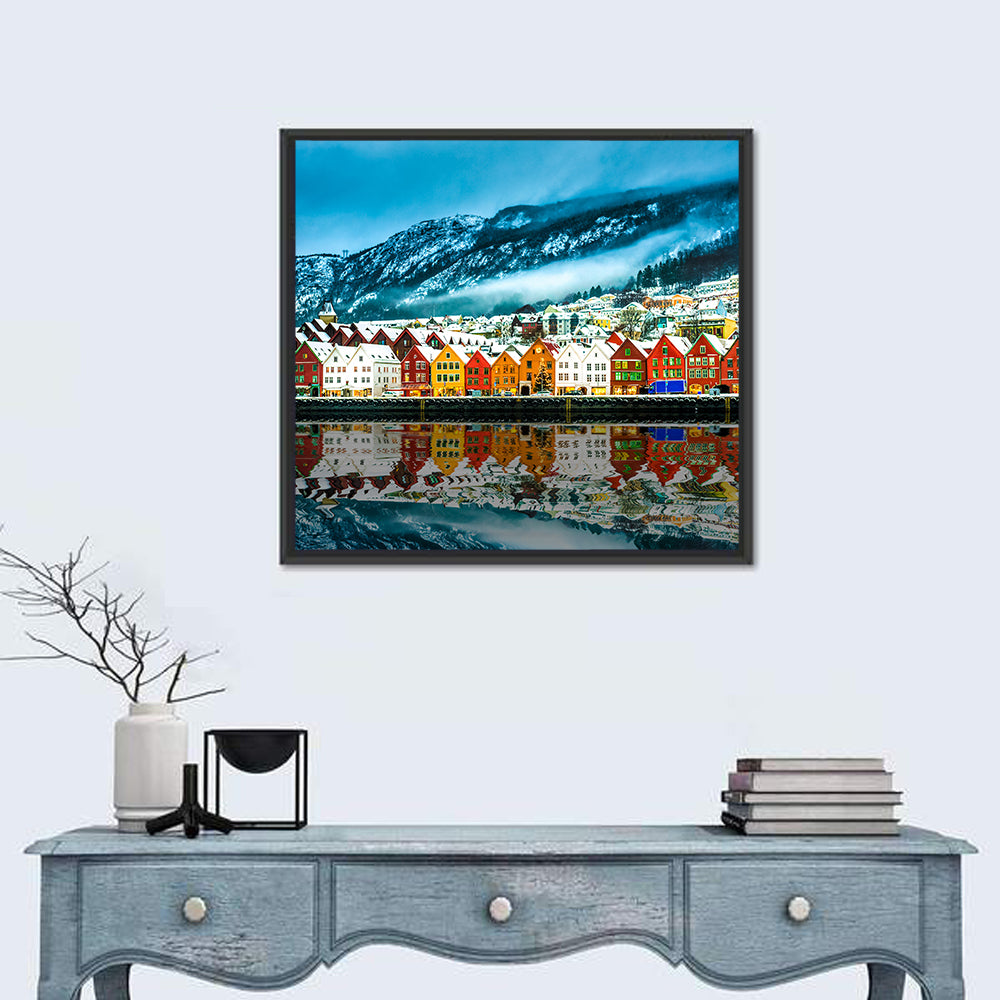 Bryggen Harbor, Bergen Wall Art