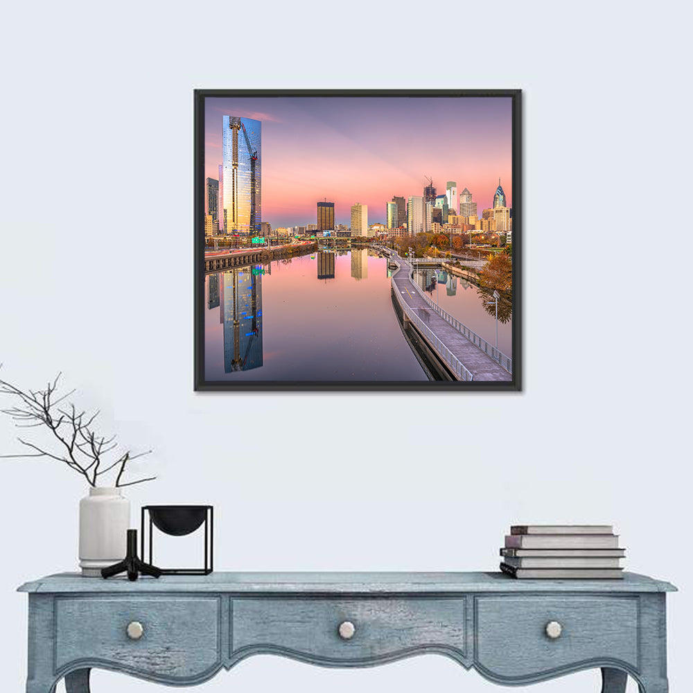 Philadelphia Skyline at Twilight Wall Art