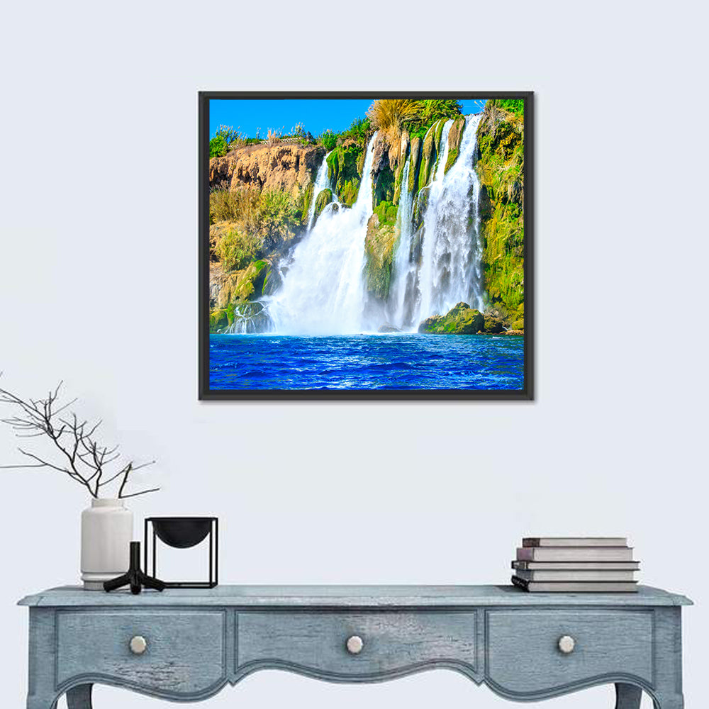 Duden Waterfalls Cliffside, Antalya Wall Art