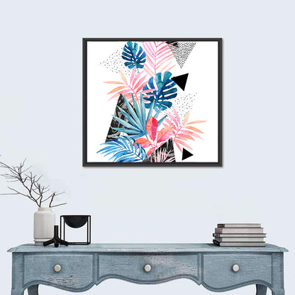 Watercolor Tropical Leaves Wall Art