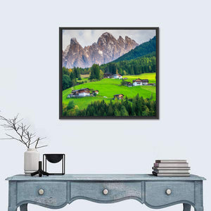 Mountain Village In Villnoss Wall Art