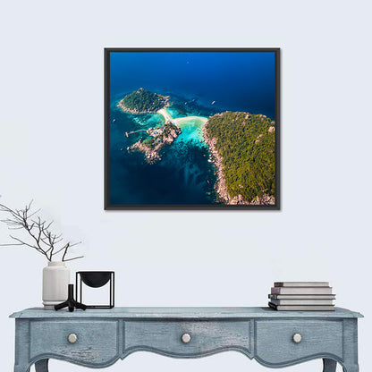 Koh Nang Yuan Aerial View Wall Art