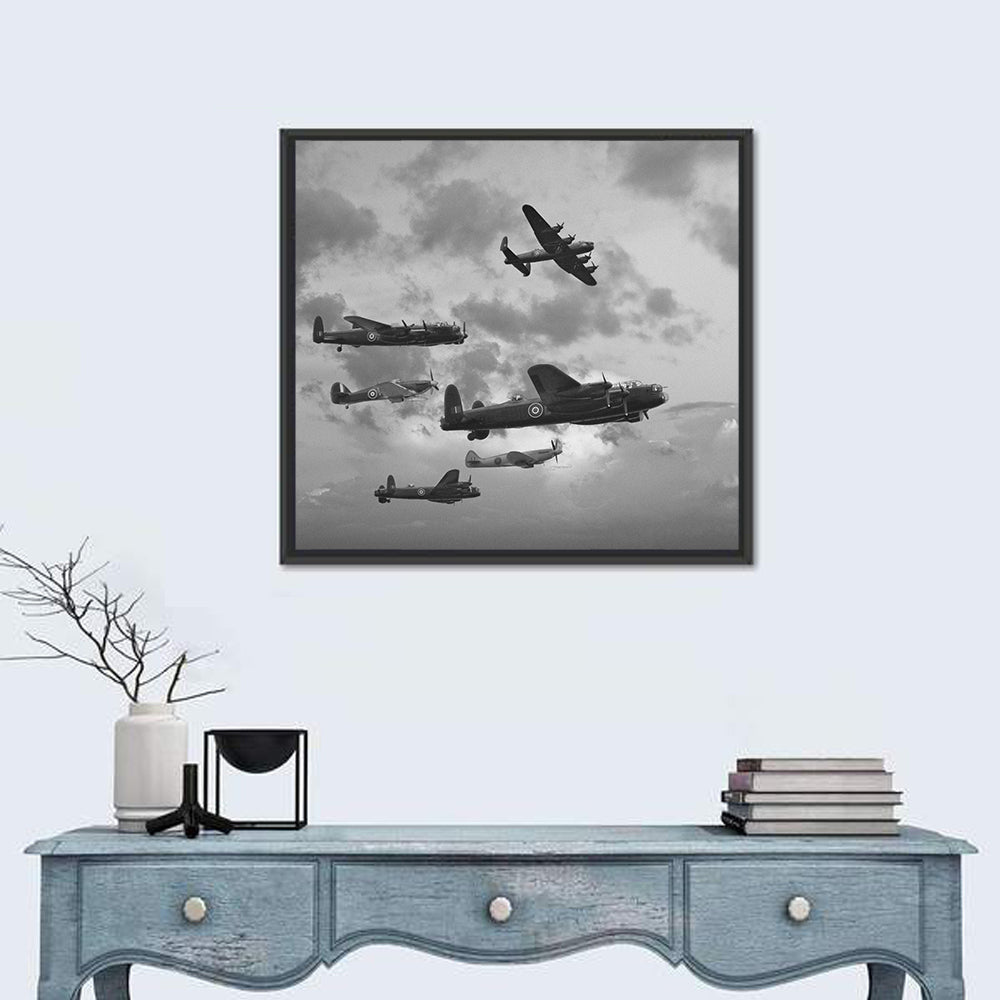 Lancaster Bombers in Formation Wall Art