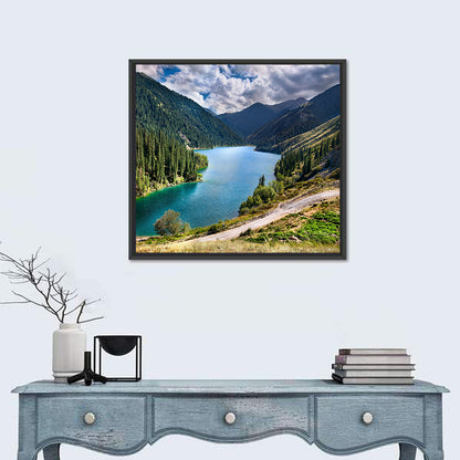 High Mountain Lake Kolsai In Kazakhstan Wall Art