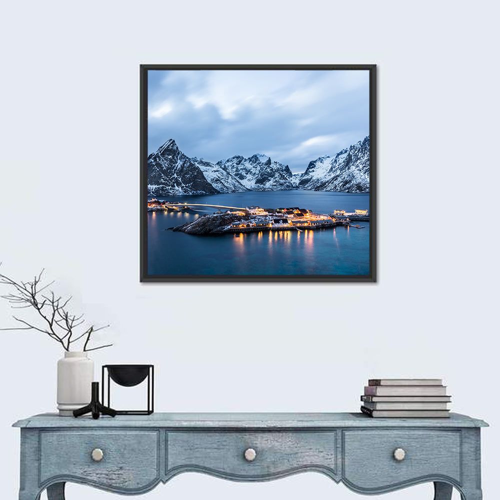 Blue Hour Over Reine, Lofoten Wall Art