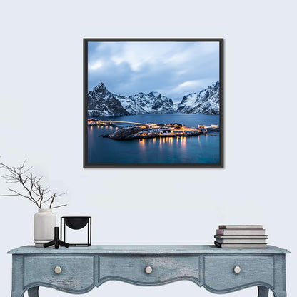 Blue Hour Over Reine, Lofoten Wall Art