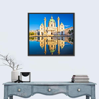 Karlskirche with Reflecting Pool Wall Art