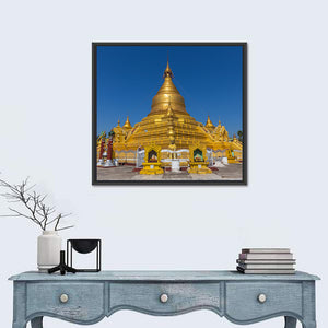 Kuthodaw Pagoda In Myanmar Wall Art