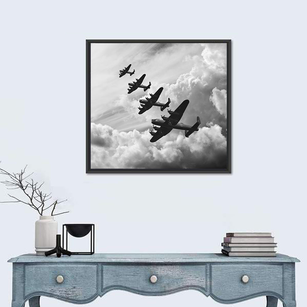 Lancaster Bombers in Formation Wall Art