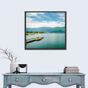 Kawaguchi Lake With Mountain Wall Art