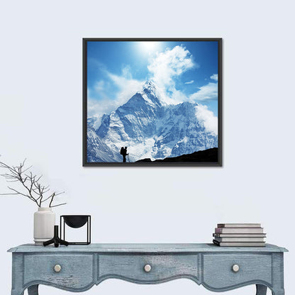 Himalayan Climber Silhouette Wall Art