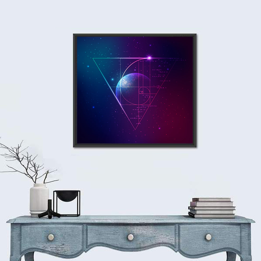 Golden Spiral Planet Wall Art