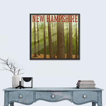 New Hampshire Forest Graphic Wall Art