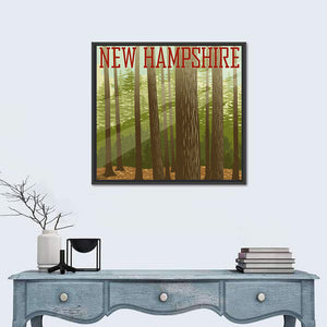 New Hampshire Forest Poster Wall Art