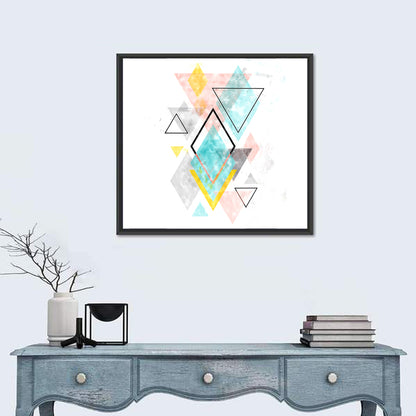 Scandinavian Diamond Geometry Wall Art