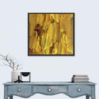 Golden Impasto Oil Study Wall Art