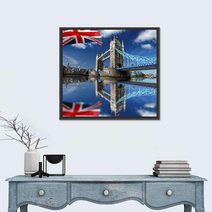 Tower Bridge with Union Jack Wall Art