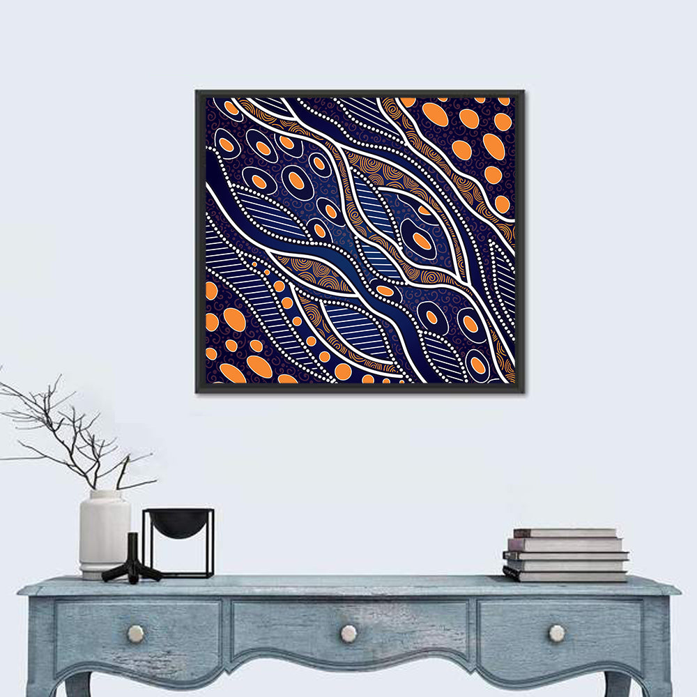 Rhythmic Dot Vector Composition Wall Art