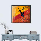 Passionate African Dance Illustration Wall Art