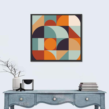 Asymmetrical Geometric Grid Wall Art