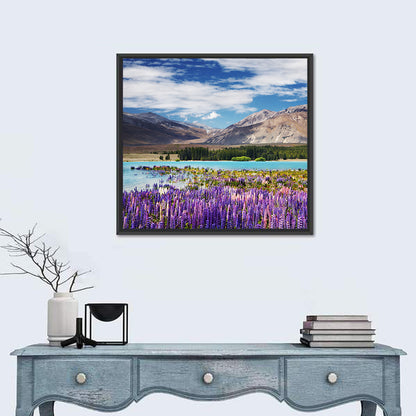 Lupines at Lake Tekapo Wall Art