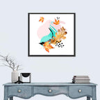 Abstract Maple Leaves Wall Art