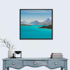 Wakatiup Lake Turquoise Waters New Zealand Wall Art