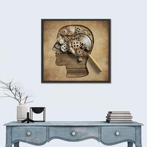 3D Psychology Concept Wall Art