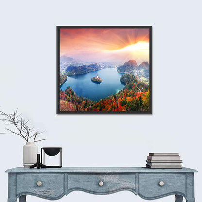 Morning on Lake Bled Wall Art