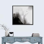 Woman Profile Forest Double Exposure Wall Art