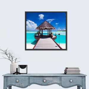 Jetty With Amazing Ocean View Wall Art