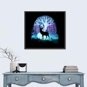 Deer Silhouette Artwork Wall Art