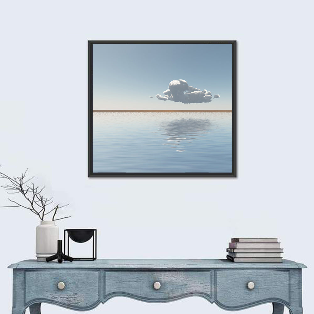 Single Cloud Reflection Wall Art