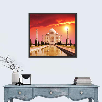 Taj Mahal at Sunrise, Agra Wall Art