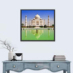 Taj Mahal Day Reflection Wall Art